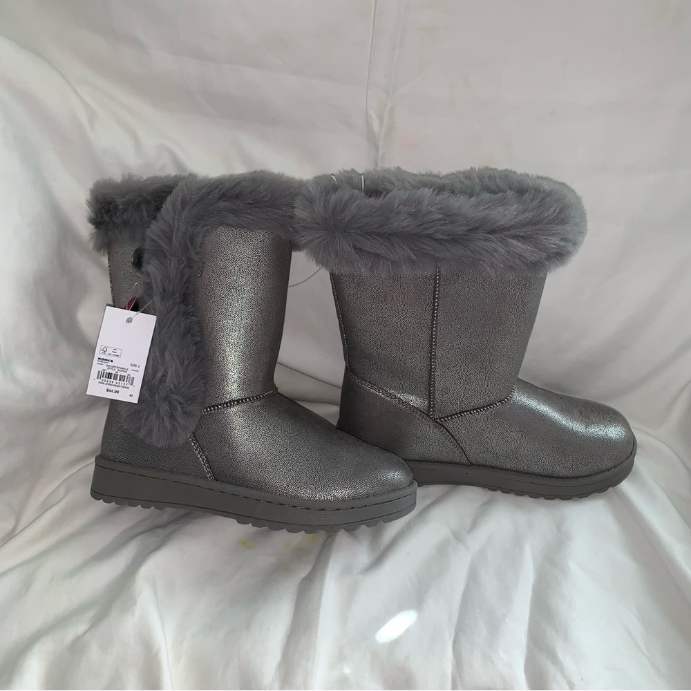 SO Kids Boots in Shimmering Gray